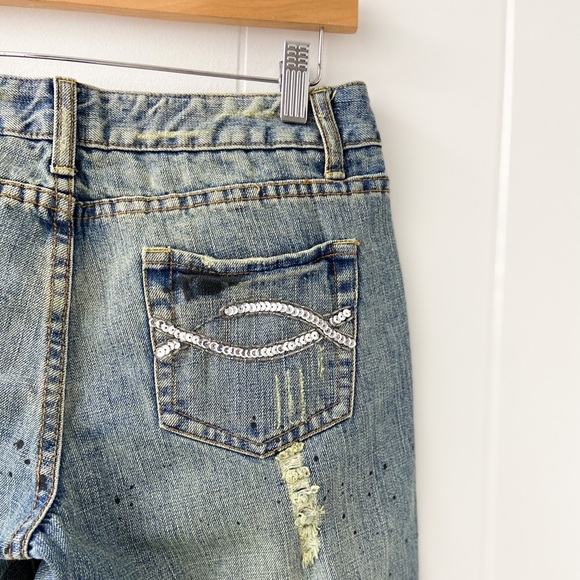 Revolt distressed bootcut jeans, distressed denim, bootcut jeans - Picture 11 of 11